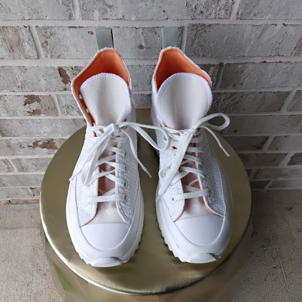 Converse Run Star Hike Platform High Top Sneakers - White - Picture 6 of 8